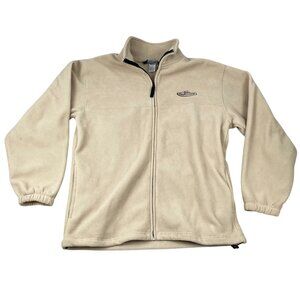 Team Realtree Mens Jacket Medium Fleece Full Zip High Neck Outdoors Beige